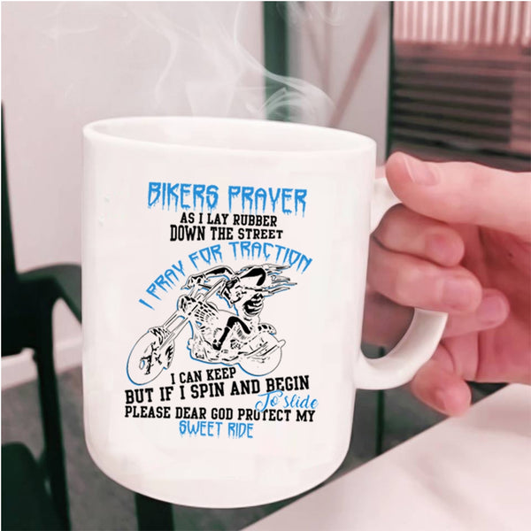 Awesome Gift For Bikers Coffee Mug, Bikers Prayer Cup