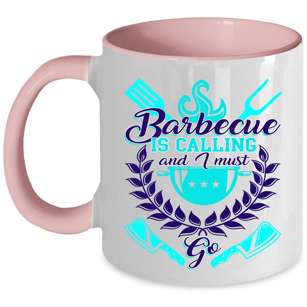 I Must Go Coffee Mug, Barbecue Is Calling Accent Mug