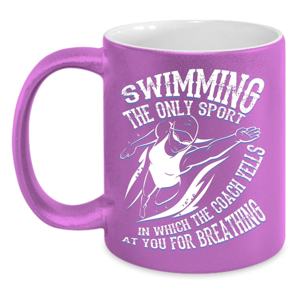 Swimming Coffee Mug, Awesome Gift For Swimmer Coffee Cup