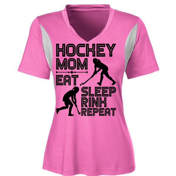 Hockey Mom Eat Sleep Rink Repeat T Shirt, I Love Hockey T Shirt, Awesome T-Shirts