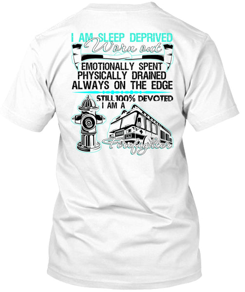 A black t-shirt with the shopify logo