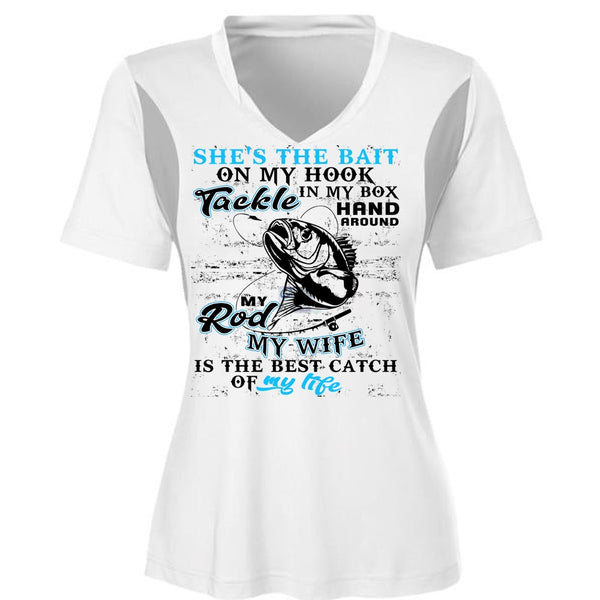 My Wife Is The Best Catch T Shirt, I Love Fishing T Shirt, Awesome T-Shirts