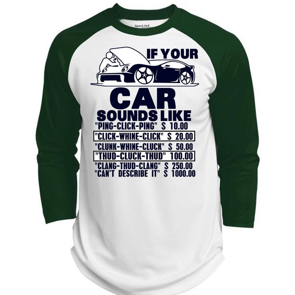 If Your Car Sounds Like T Shirt, I Love Mechanic T Shirt, Awesome T-Shirts  (Polyester Game Baseball Jersey)