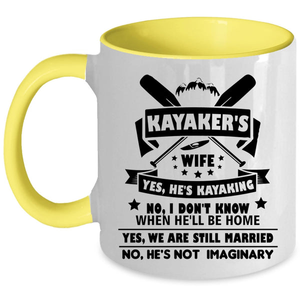 Kayaker's Wife Cup, Funny Gift For Kayaker's Wife Mug