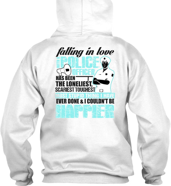 Falling In Love With A Police Officer T Shirt, I Love Police T Shirt