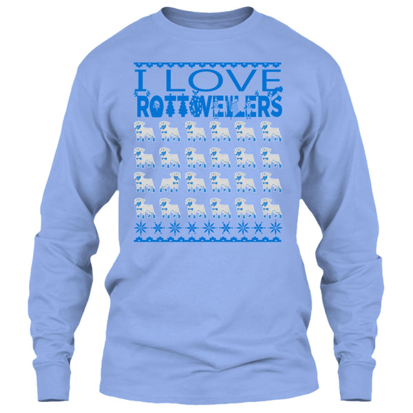 I Love Rottwellers T Shirt, Rottwellers Merry Christmas T Shirt