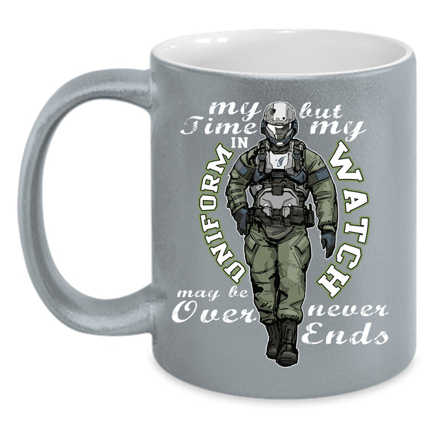 My Time In Uniform  Coffee Mug, Cool Gift For Veteran Coffee Cup