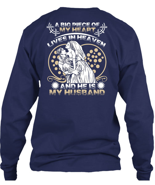 He Is My Husband T Shirt, Lives In Heaven T Shirt