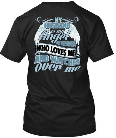 A black t-shirt with the shopify logo