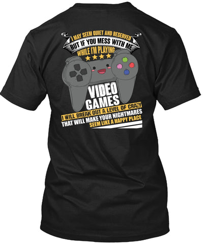 A black t-shirt with the shopify logo