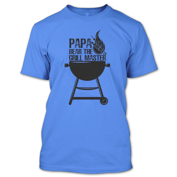 Papa Bear The Grill Master T Shirt, Gift For Papa T Shirt