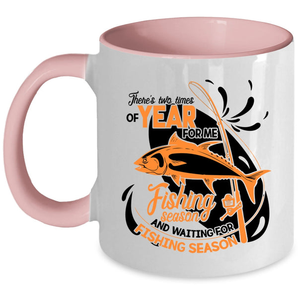 Waiting For Fishing Season Coffee Mug, Fishing Season Accent Mug