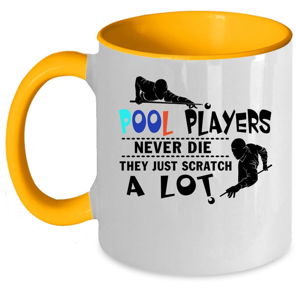 Billiard Coffee Mug, Pool Players Accent Mug