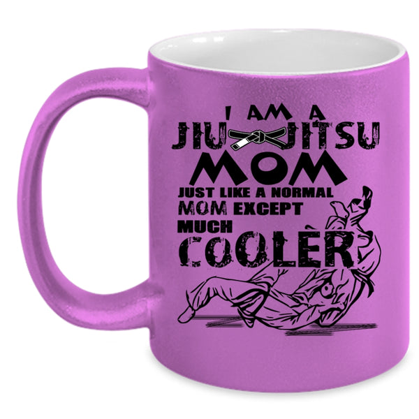 Cool Gift For Mom Coffee Mug, I Am A Jiu Jitsu Mom Accent Mug