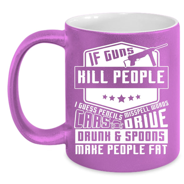 Cars Drive Drunk And Spoons Coffee Mug, Cool Car Drivers Coffee Cup