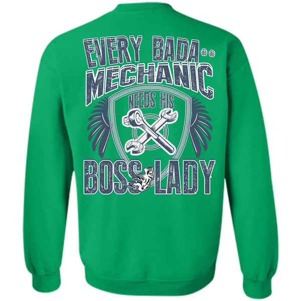 I Love Mechanic T Shirt, Mechanic Needs His Boss Lady Sweatshirt