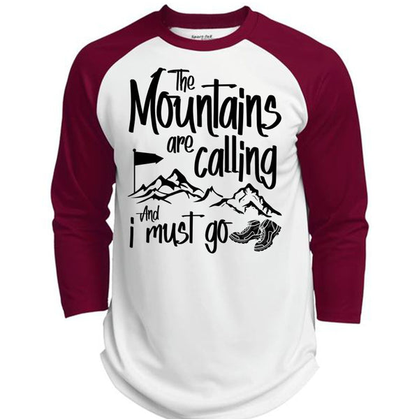 The Mountains Are Calling T Shirt, I Love Hiker T Shirt, Awesome T-Shirts  (Polyester Game Baseball Jersey)