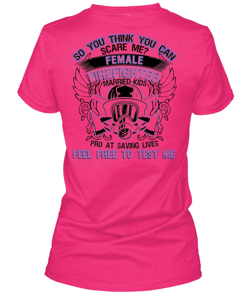 Female Firefighter Married Kids T Shirt, I Love Firefighter T Shirt