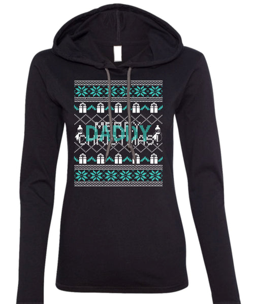 Mery Christmas T Shirt, Being A Papa T Shirt (Anvil Ladies Ringspun Hooded)