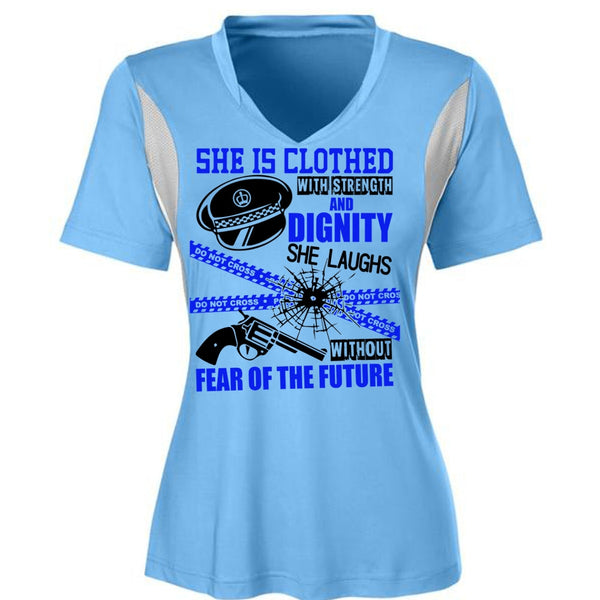 She Is Clothed With Strength T Shirt, I Love Police T Shirt, Awesome T-Shirts