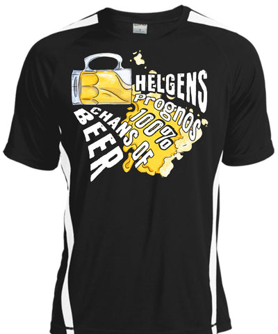 A black t-shirt with the shopify logo