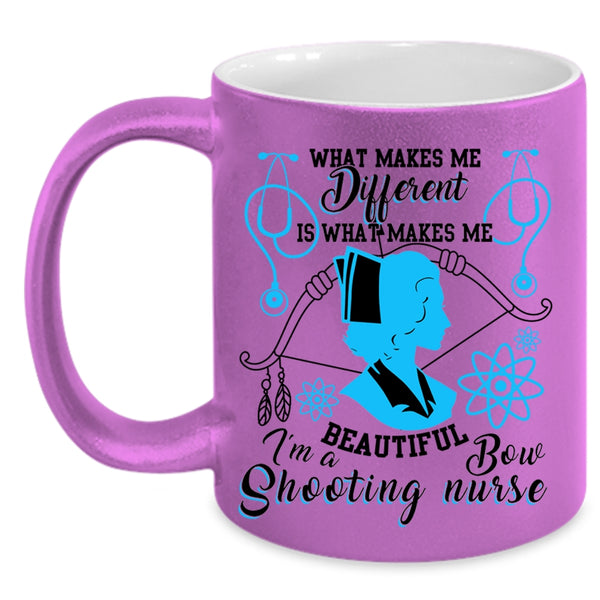 Awesome Nurses Coffee Mug, I'm A Bow Shooting Nurse Accent Mug