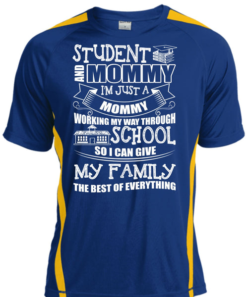 Student And Mommy T Shirt, I'm Just A Mommy T Shirt, Cool Shirt