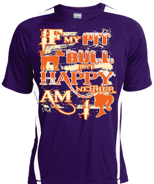 If  My Pit Bull Isn't Happy Neither Am I T Shirt, I Love Dog T Shirt, My Pets T Shirt
