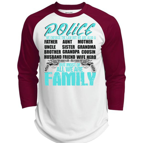 Police We Enforce The Law T Shirt, I Love Police T Shirt, Awesome T-Shirts  (Polyester Game Baseball Jersey)