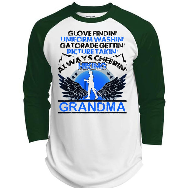 Hiking Grandma T Shirt, I Love Hiking T Shirt, Awesome T-Shirts  (Polyester Game Baseball Jersey)