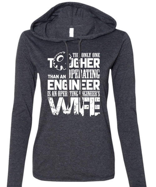 Operating Engineer's Wife T Shirt, I Love My Wife T Shirt (Anvil Ladies Ringspun Hooded)