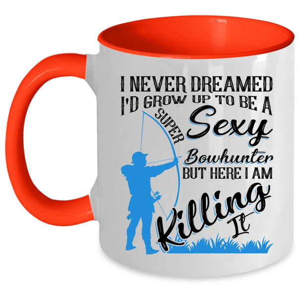 Cool Bowhunter Coffee Mug, I'd Grow Up To Be A Bowhunter Accent Mug