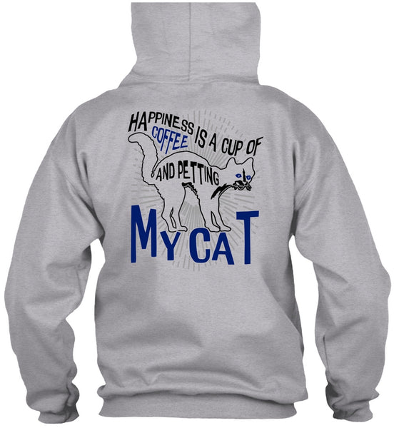 Happiness Is A Cup Of Coffee T Shirt, I Love Cat T Shirt