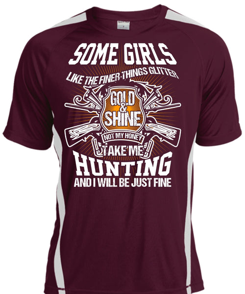 Take Me Hunting T Shirt, Gold And Shine T Shirt, Cool Shirt