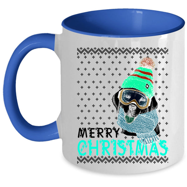 Cute Gift For Dog Lovers Coffee Mug, Merry Christmas Accent Mug