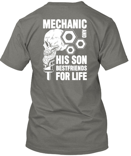 Mechanic And His Son Best Friend T Shirt, Being A Mechanic T Shirt