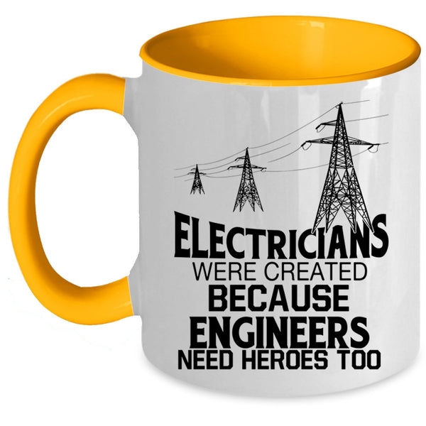 Funny Gift For Electrician Coffee Mug, Electricians Accent Mug