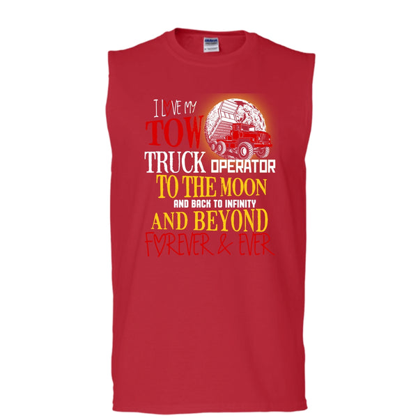 I Love My Tow Truck Operator T Shirt, Coolest Truck Operator Tank Top (Men's Cotton Sleeveless)
