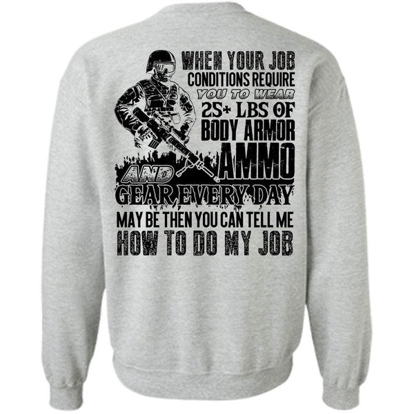 I Love Veteran T Shirt, Body Armor Ammo Sweatshirt