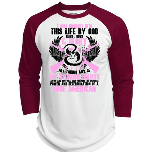 God Guns T Shirt, I Love Gunning T Shirt, Awesome T-Shirts  (Polyester Game Baseball Jersey)
