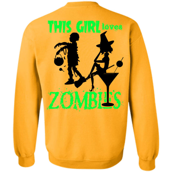 Wait For Halloween T Shirt, This Girl Loves Zombies Sweatshirt