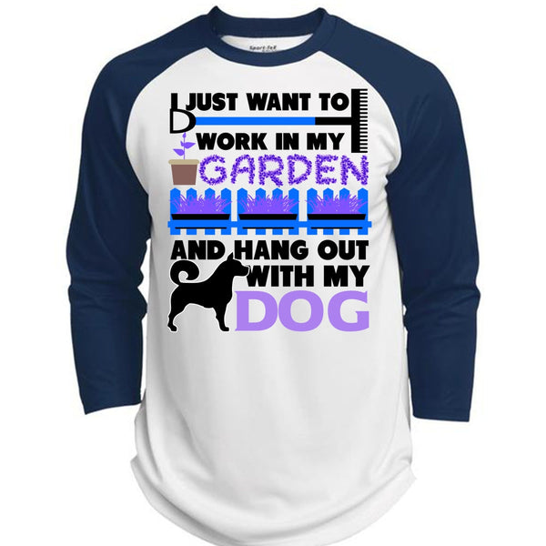 Hang Out With My Dog T Shirt, I Love Gardening T Shirt, Awesome T-Shirts  (Polyester Game Baseball Jersey)