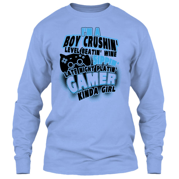 I'm A Boy Crushin' T Shirt, Coolest Gaming Girl T Shirt