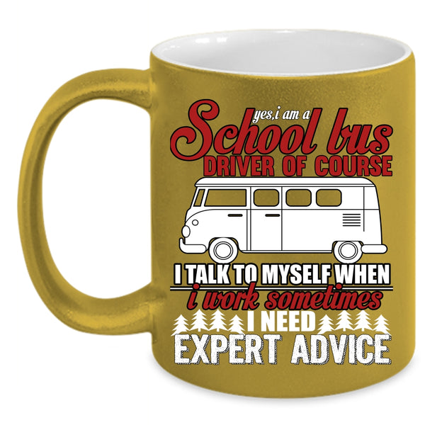 I Am A School Bus Driver Coffee Mug, Funny School Bus Coffee Cup