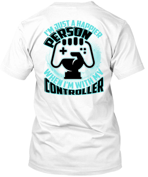 A black t-shirt with the shopify logo