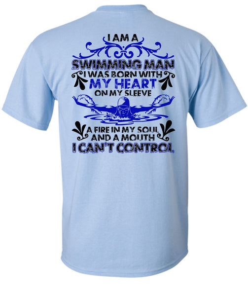 I Am A Swimming Man T Shirt, I Love Swimming T Shirt