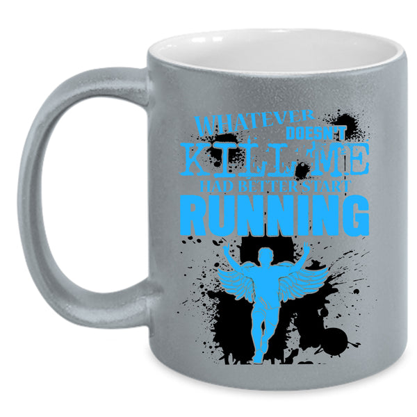 Cool Gift For Runner Coffee Mug, Running Accent Mug