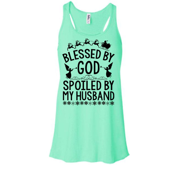 Blessed By God T Shirt, Merry Christmas Gift Tank Top