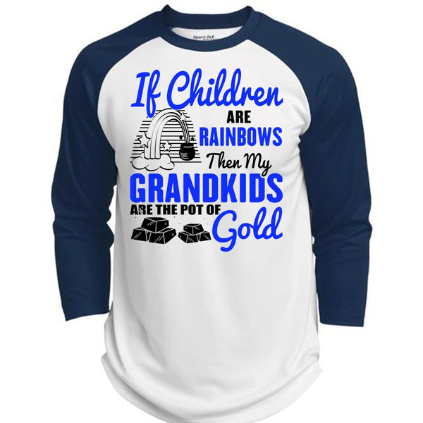 My Grandkids Are The Pot Of Gold T Shirt, Being A Baby T Shirt, Awesome T-Shirts  (Polyester Game Baseball Jersey)