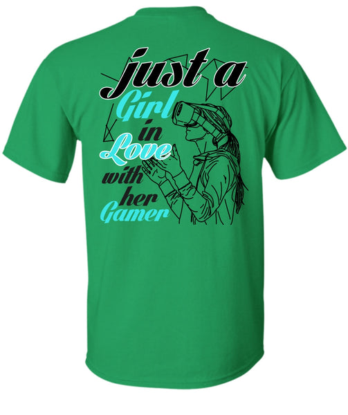 Just A Girl In Love With Her Gamer T Shirt, I Love Gaming T Shirt
